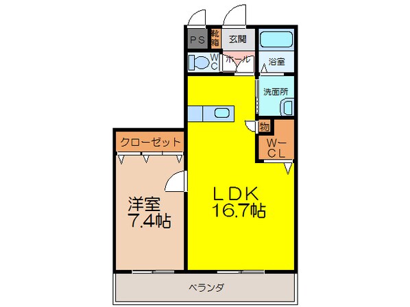 グランフォート江北の物件間取画像